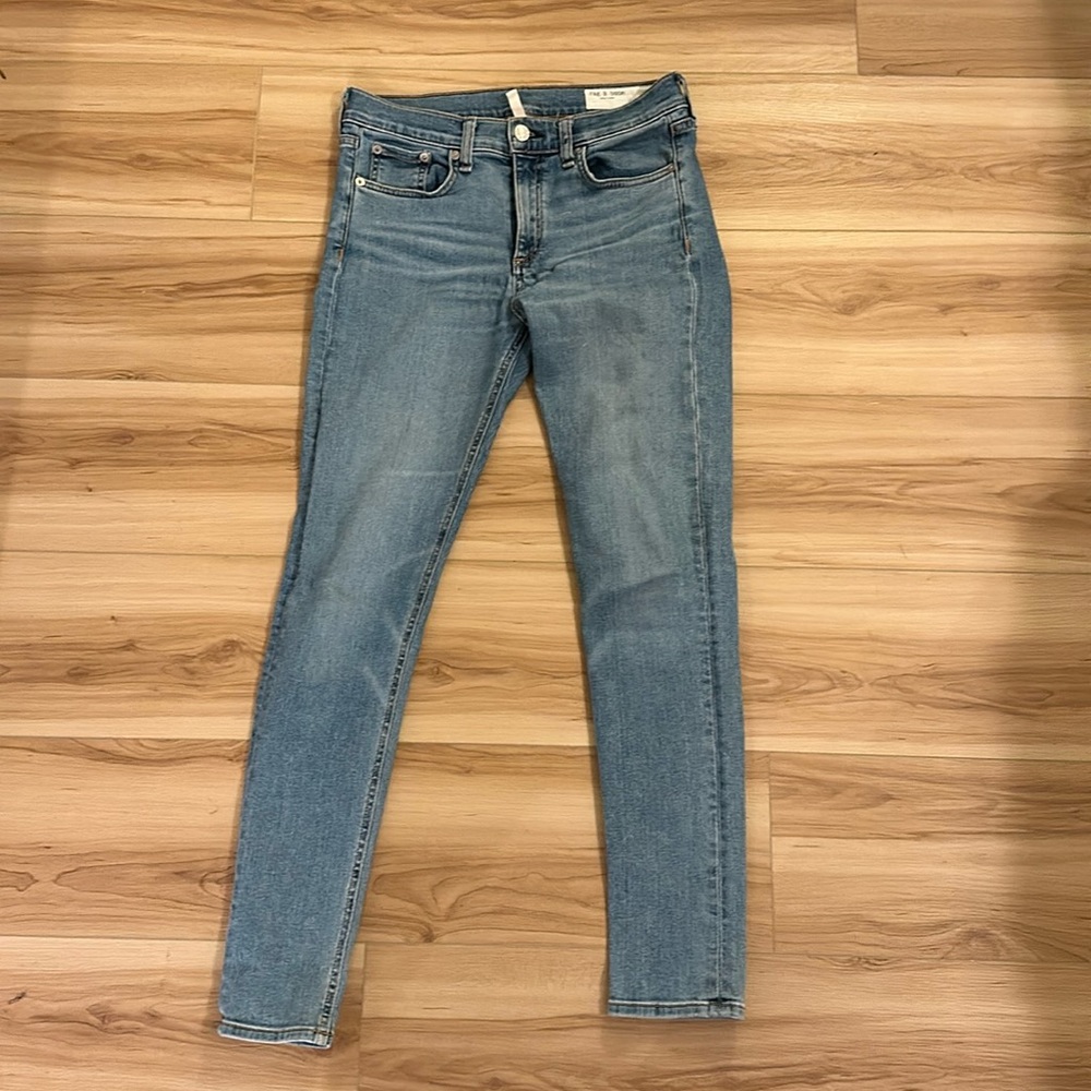 Rag & bone ankle skinny jeans light wash